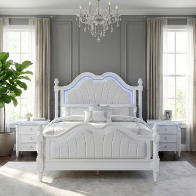 Alabas 3-Piece Bedroom Set With Led Light