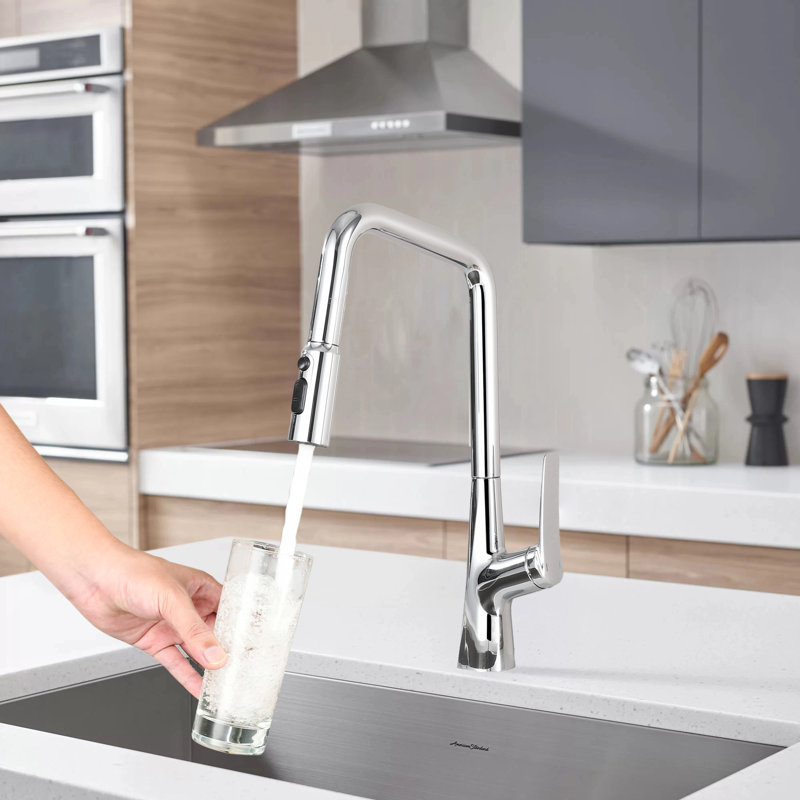 Professional Chrome Kitchen Faucet - 3 Function 360 Sprayer, One Touch Switching & FastConnect​, Chrome