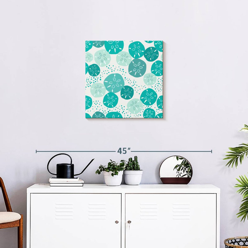 Brampt Turquoise Sand Dollars, 20" H x 20" W