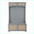 Hall Tree with Bench, Coat Rack &amp; Adjustable Shoe Storage | Gray Rattan Door | Solid Poplar Feet | Gray | MDF
