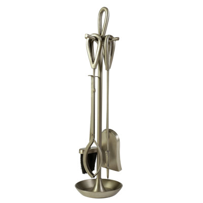 Akmaral Iron Fireplace Tool Set