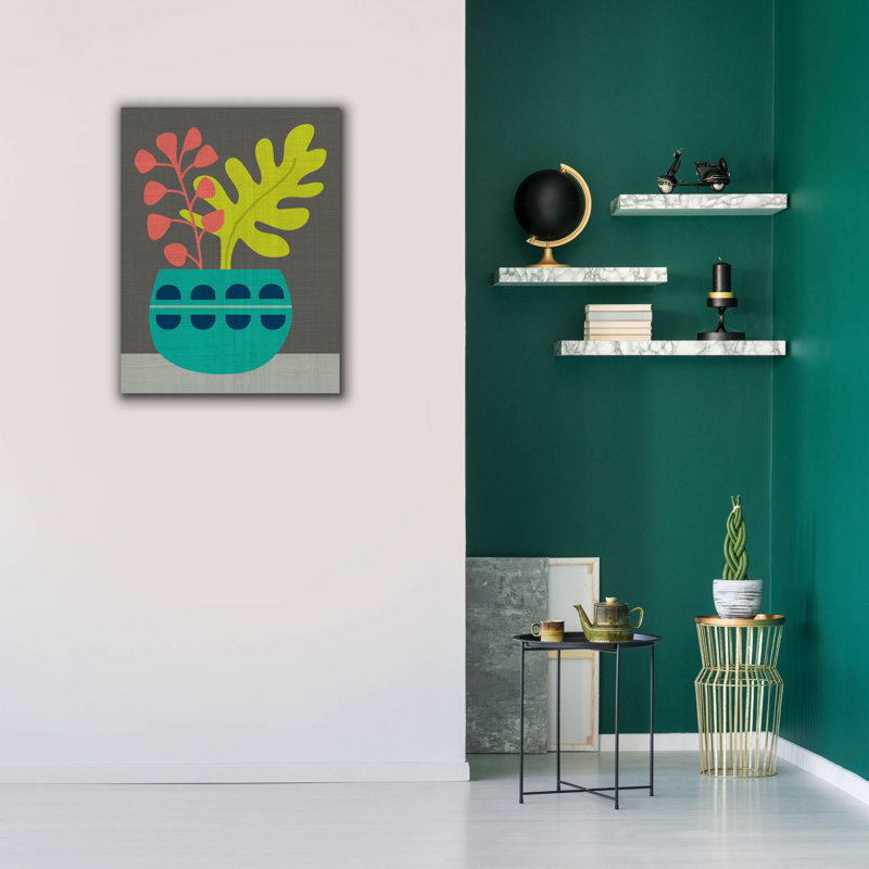 «Epic Graffiti» «Clay Pot 4» par Chariklia Zarris, art mural sur toile, 26 po x 34 po, H 34 po x l 26 po