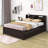 Full Size Platform Bed with Trundle and Storage Shelves-86914850