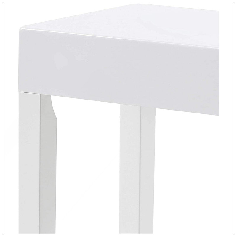 Console moderne, canapé Amy, blanc