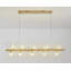Lustre en cristal linéaire transitionnel 15 lumières