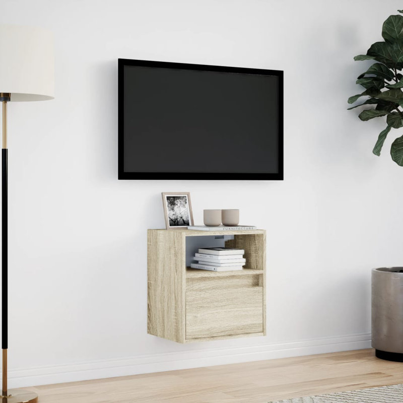 Dallton Unfinished TV Stand, Sonoma Oak, 41cm