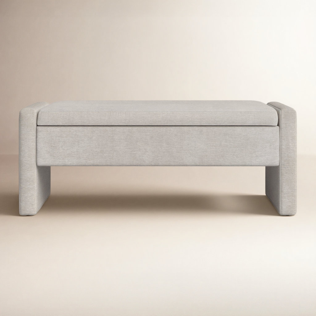 Sharpay 48" Bedroom Bench, Braun Gray
