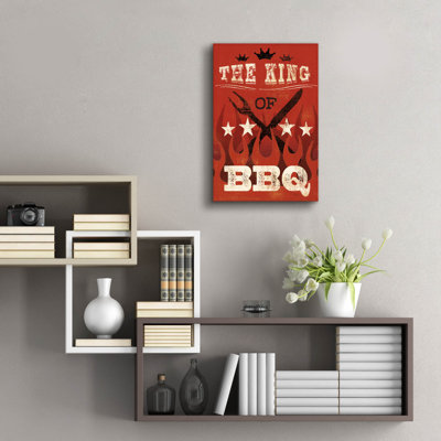 Art mural en verre épique «The King Of Bbq» par Pela Studio
