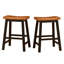 TABOURET SADDLE EN BOIS 24 po-1005053669