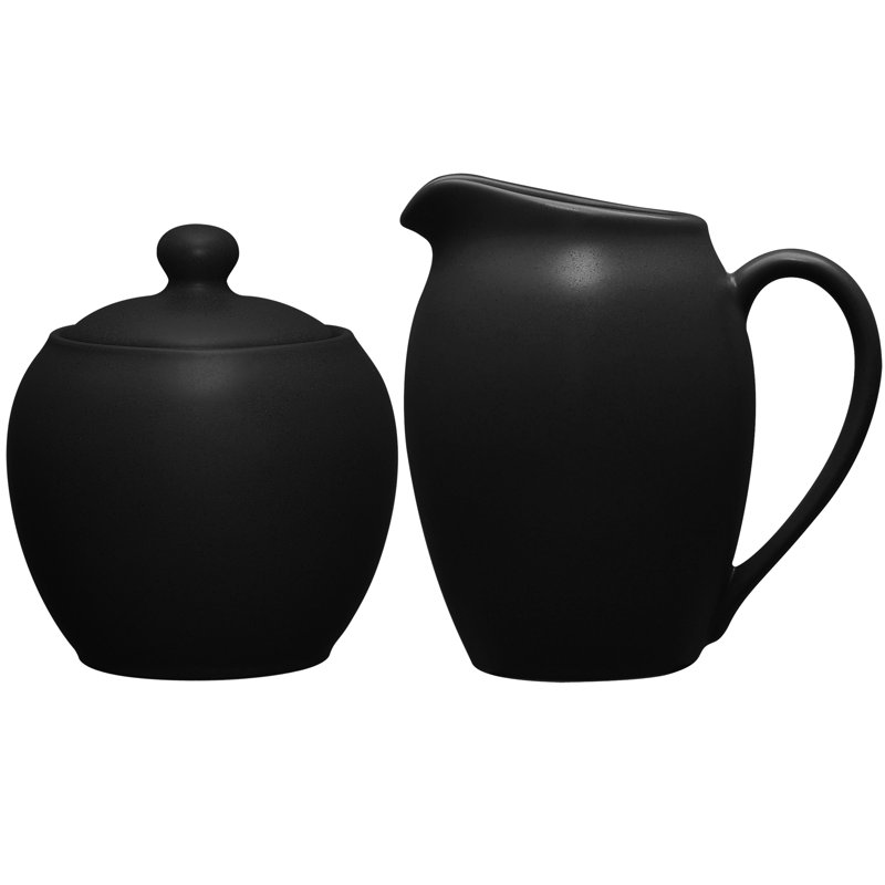 Noritake Colorwave Sugar and Creamer Set, Graphite