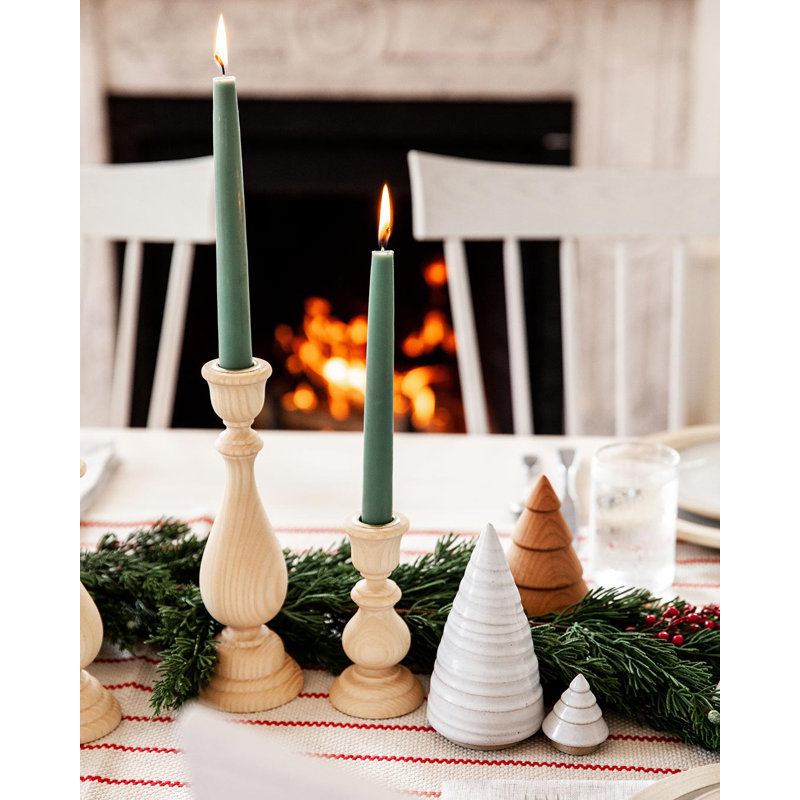 Essex Candlestick, Natural, Medium: 7.5" X 2.75"