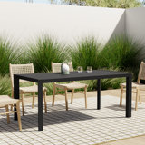Amelle Rectangular Aluminum Outdoor Dining Table
