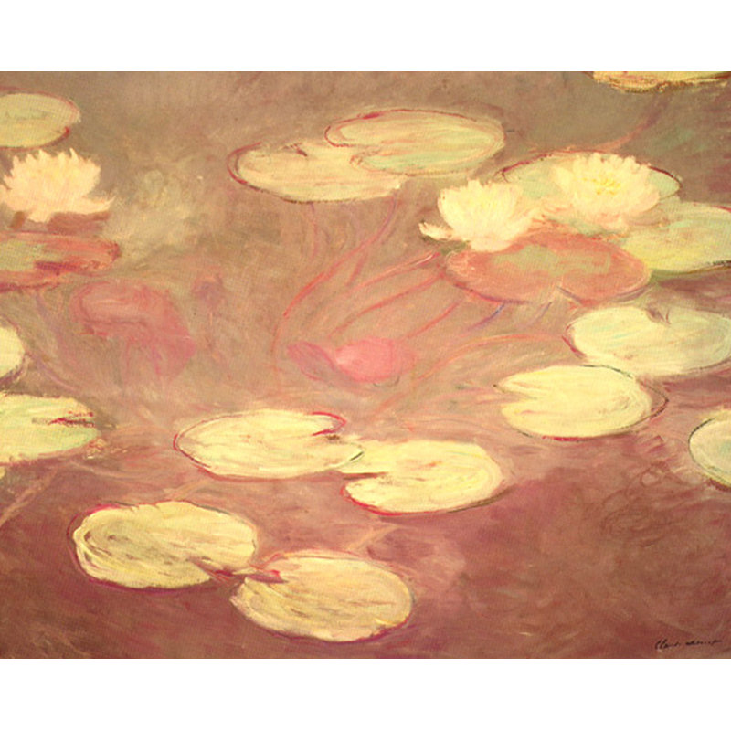 Nymphéas (Le ninfee rosa), H 19 po x l 24 po