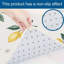 Tapis de cuisine antidérapant citron et floral, 2 pièces