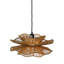 Luminaire suspendu tissé en rotin naturel Carlei