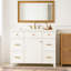 36" Bathroom Vanity with Ceramic Sink, White, Solid Wood Frame, Soft Close Doors, Adjustable Shelves, 3 Drawers ,Including Double-Depth Drawer for Hairdryer Storage
