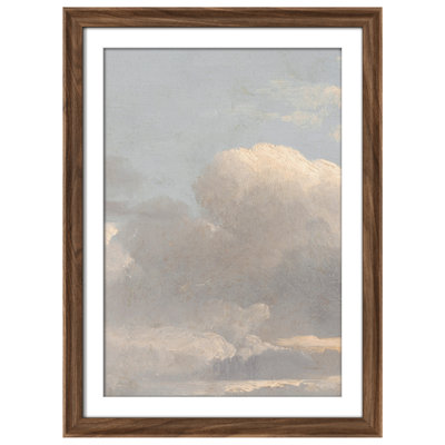 Art mural vintage rétro encadré pour chambre à coucher - 26 po x 36 po brun