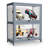 2-Tier Display Cabinet With Flip Up Door, Curio Cabinet Collection Display Case Showcase Bookshelf