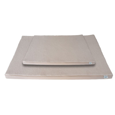 Cozy Pet Bed - 100% Foam Filled, Beige Color, 39.4 x 31.5 x 1.2 Inches | Soft 100% Polyester Outer Fabric | Perfect for Dogs & Cats, Comfortable & Stylish Design for Home Décor