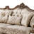 Lattice Sofa Beige And Walnut