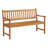 Aney 60" Wide Solid Wood Two Seat Bench With Pop Up Table