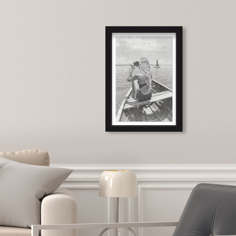 Frame Of Solitude Print by Oliver Gal, 31.5"H x 21.5"W, Black Shadowbox