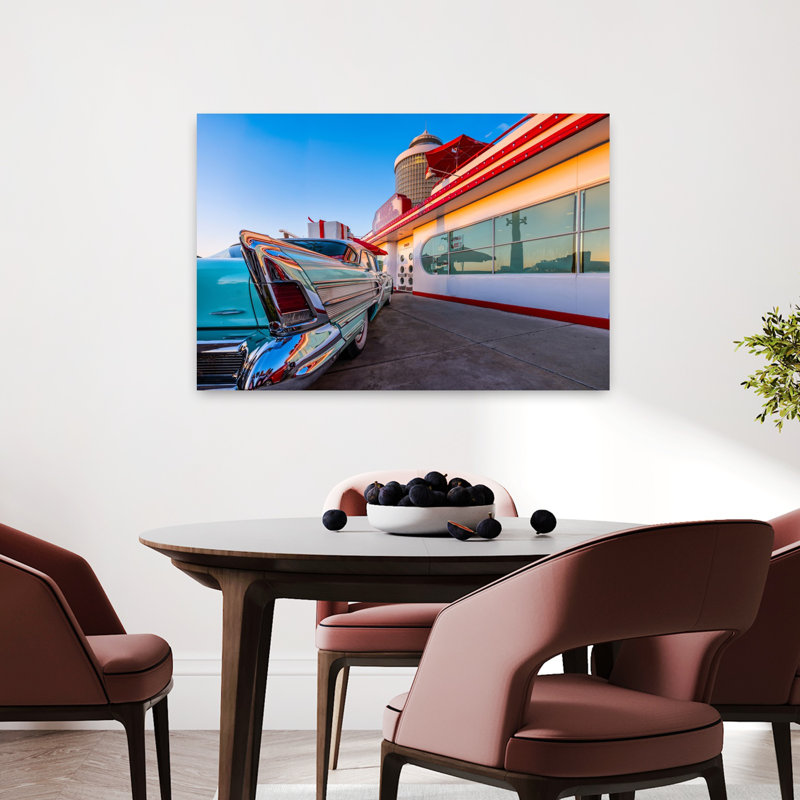 Nostalgic 1950'S Americana Contemporary Wall Art, 24" H x 36" W