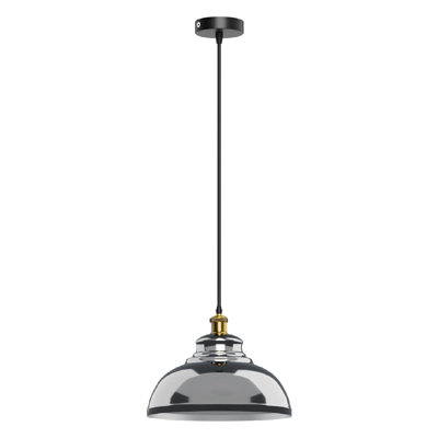Suspension en métal courbé avec douille E26