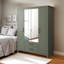 Limestone 4 Door 2 Drawer Wardrobe with Mirror-112236022