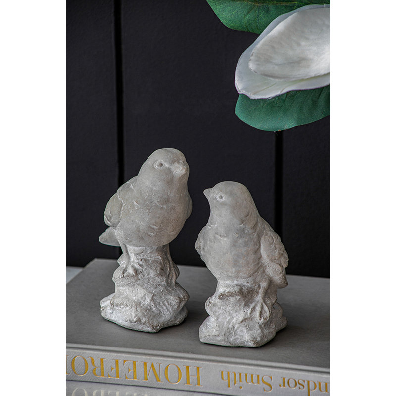 Statuette oiseau en ciment Spera