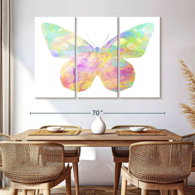 Brampt Rainbow Butterfly, 42" H x 65" W