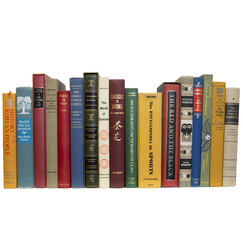 Decorative Books - Vintage Mix Oversized Books - Books By The Foot