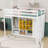 Wood Loft Bed With Wardrobe, Shelves And Cabinet-1131868676-1131868678