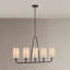 Lustre linéaire à 5 lumières