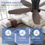 Ventilateur de plafond encastré avec lumière et télécommande-960508296-960508404