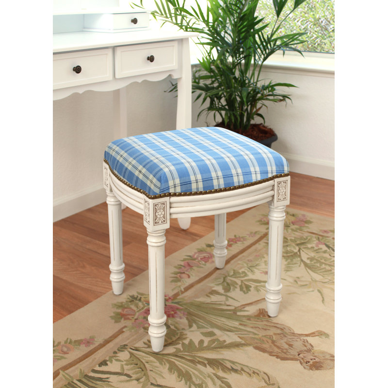 Tabouret de meuble-lavabo en bois massif