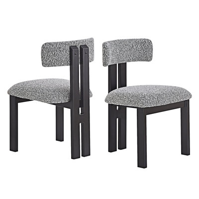 Chaise d'appoint rembourrée (ensemble de 2)