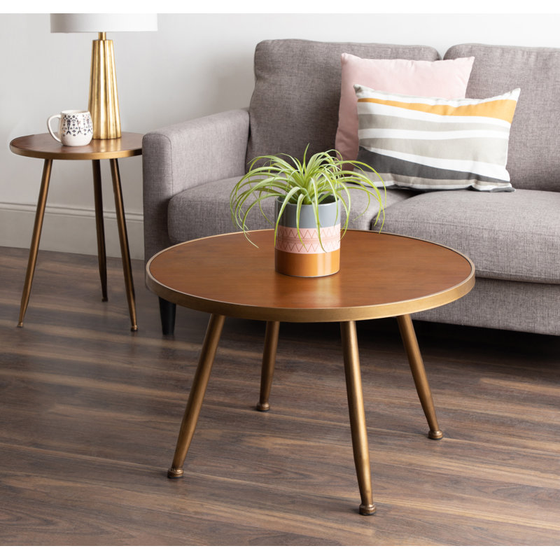 Moffat Solid Wood Top Living Room Table Set