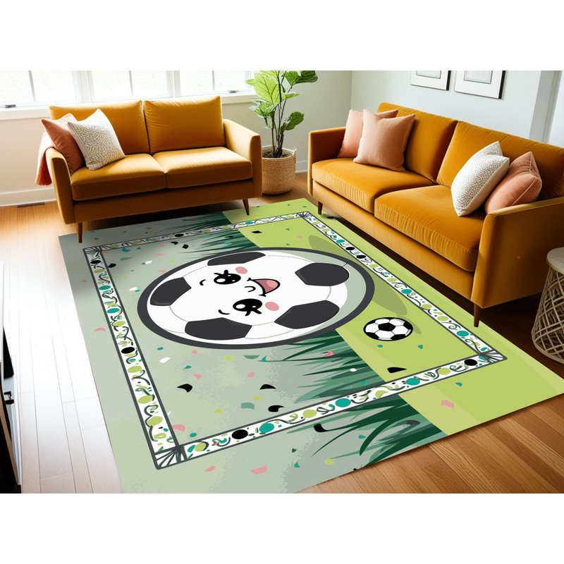 Tapis de football pour enfants Zoomie, Rectangle de 5 pi x 8 pi