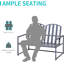 Gennett Metal Outdoor Bench