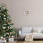 Couronne festive ornementale charme de Noël minimal par Ziwei Li - peinture sur cadre flottant-71019581-71019582
