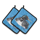 Caroline's Treasures Loon Polyester Potholder Set