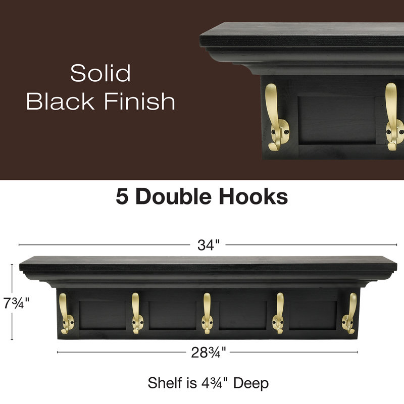 Bartha Wall 5 - Hook Coat Rack