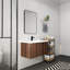 Meuble-lavabo à fixation flottante 36 po avec porte à fermeture en douceur et 2 portes Modern Design