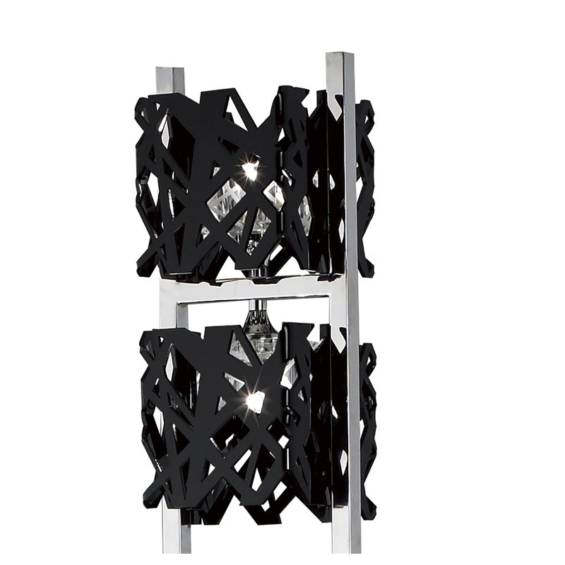 Waloo 162cm Novelty Floor Lamp, Black