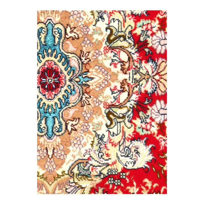 Mehronisha Oriental Area Rug in Red
