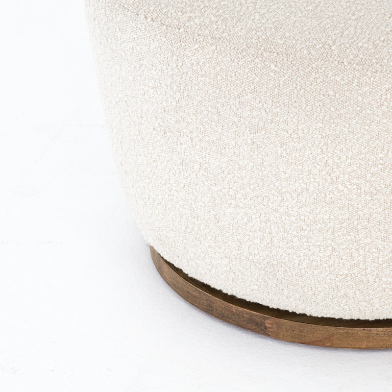 Aurora Wide Swivel Armchair, Knoll Natural Boucle