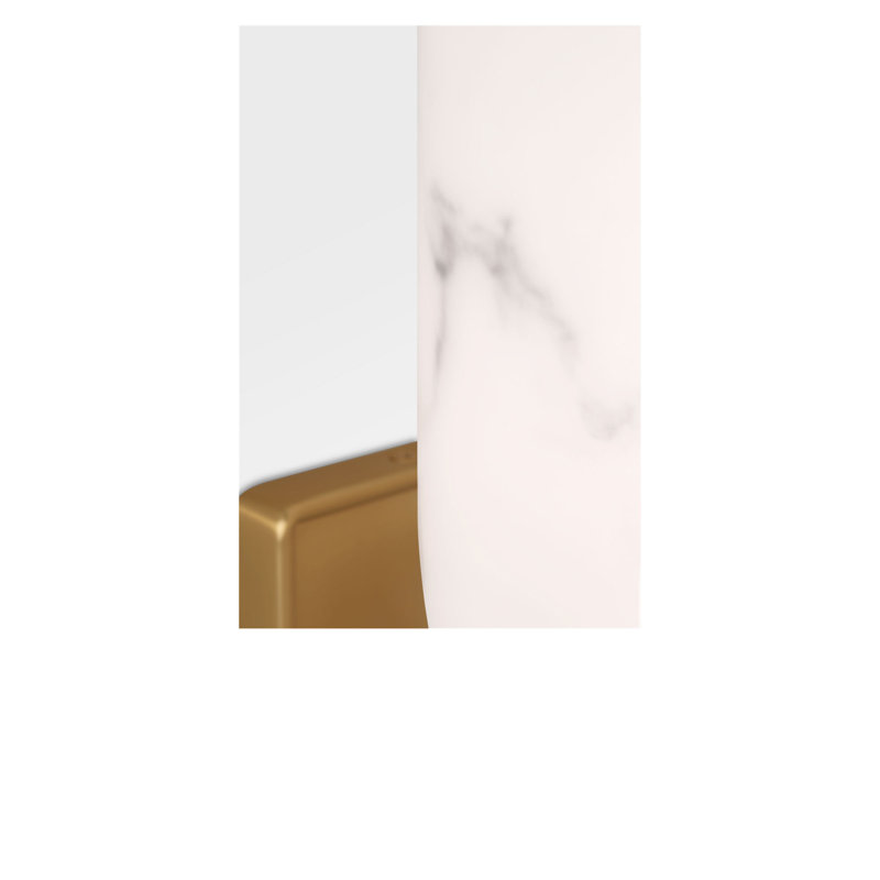 Savina 12 Sconce, Burnished Brass
