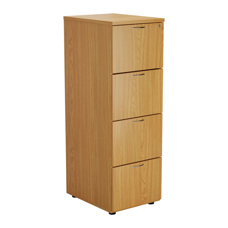 Buariki 46.4cm Wide 4 -Drawer File Cabinet, Oak