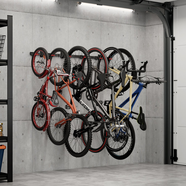 Mount-it! Wheelsup Series Bike Wall Mount For 6 Bikes